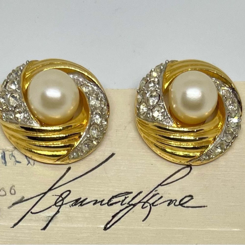 Vintage KJL Clip on Earrings